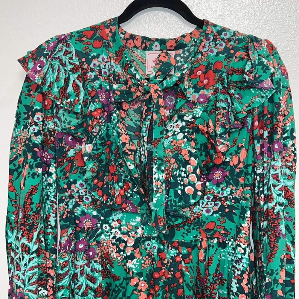 Banjanan Liberty Floral Tie Neck Mini Dress - Picture 7 of 11